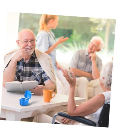 Gleavi 3 Series Box Press Container for Dentures | Dental Prostheses Storage | Blue 10x9x7cm - Buy Online on GoSupps.com