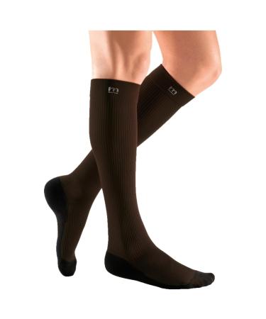 Medi Medive Active compression stockings |Compression knee stockings with heel reinforcement |KKL 1 |Braun Active |Size: V |Slow tip |Short