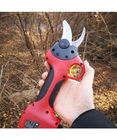 Electric Pruning Shears Garden 25Mm Branch Cutter Electric Cordless with 2 Rechargeable Lithium Battery Garden Fruit Tree Bushes Trimmer Small Gift - Buy Online on GoSupps.com