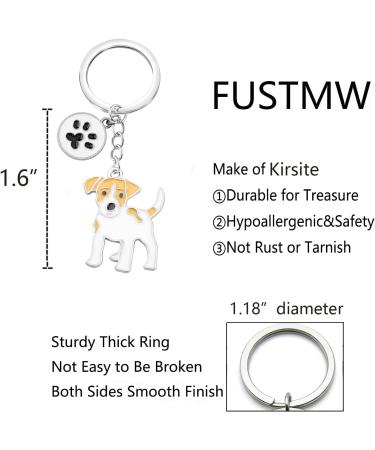 Ensianth Dog Keychain - Perfect Gifts for Dog Lovers Puppy Paw Print Keyring for Dog Owners Moms & Dads - Buy Online on GoSupps.com
