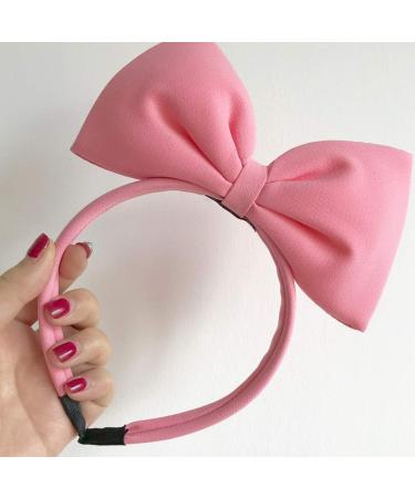 TOYANDONA 1pc Pink Bowknot Headband Big Bow Hair Bands Pink Princess Bowknot Headband for Women and Girls - Buy Online on GoSupps.com