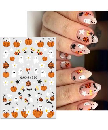 JMEOWIO 9 Sheets Halloween Nail Art Stickers Decals Self-Adhesive Cute Cat Ghost Nail Supplies Nail Art Design Decoration Accessories - Buy Online on GoSupps.com