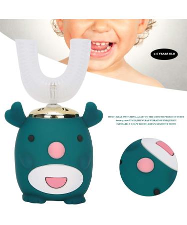 U-Shaped Electric Toothbrush for Kids & Babies | Waterproof 360 Cleaning 5 Modes - S-Gr n (Green) | Best Mouth Care Device 1 Pack - Buy Online on GoSupps.com