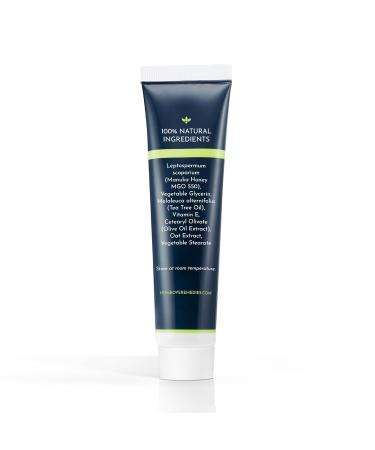 Skin Balm with Manuka Honey & Tea Tree Oil | 100% Natural Moisturizing Cream for Dry Skin Scrapes & Cuts | 1 oz (30 ml) - Intensive Repair Formula - Buy Online on GoSupps.com