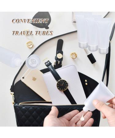 Refillable Travel Tubes 10PCS - 10ml Empty Squeeze Bottles for Facial Cleanser Hand Cream Lotion | Clear Plastic Mini Toothpaste Containers for DIY Projects - Buy Online on GoSupps.com