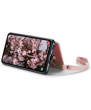 Buy Soonic Leather Cover for Samsung Galaxy A54 5G - Pink Magnetic Wallet Case with Zipper Card Slots Coin Compartment & Stand - Buy Online on GoSupps.com