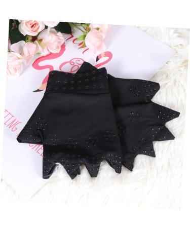 Buy Healvian 2 Pairs Black Bear Anti Pain Gloves | Therapeutic & Fingerless Design for Comfort | International Shipping Available - Buy Online on GoSupps.com