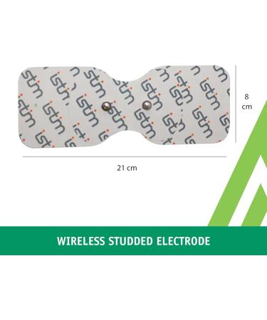 Med-Fit 2 Premier Wireless TENS Large Electrodes (5-Pack): Sized 21cm x 8cm Compatible Exclusively with The Premier 2 Wireless TENS. Refer to Images for Compatibility - Buy Online on GoSupps.com