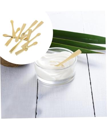 Healeved 20 Pcs Mask Spoon Beauty Spoon Face Cream Pick Spoon Makeup Gadgets Cosmetic Spoons Airbrush Abs 6X1X0.3CMx2pcs Goldenx2pcs - Buy Online on GoSupps.com