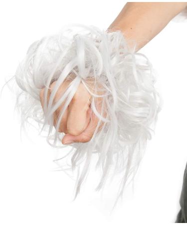 Tousled Hair Extensions Scrunchie - Brown/Blonde/Silver Grey - Instant Ponytail - Buy Online on GoSupps.com