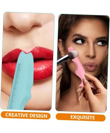 FOMIYES 10 Pcs Silicone Beauty Ruler Eyeliner Pencil Silicone Eyeliner Stencils Eyebrow Guide Stencils Bevel - Buy Online on GoSupps.com