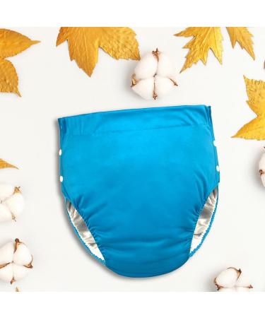 Perfect Reusable Cloth Diapers for Adults - Leak-Proof Washable Durable Incontinence Pants for Seniors - Breathable Fast-Drying Blue - Buy Online on GoSupps.com