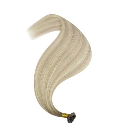 Youngsee Ombre Bonding Extensions - 55cm Remy Real Hair Keratin Hot Fusion Aschblond to Platinblond #18/60a/60 | International Shipping - Buy Online on GoSupps.com