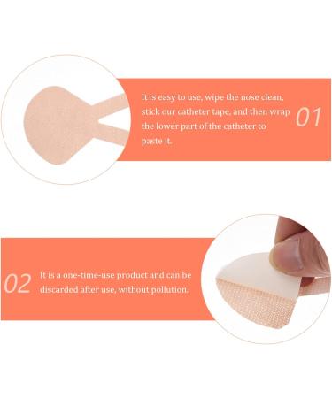 Healifty Nasal Tube Holder 6 Sheets - Nasogastric Feeding Fastener Tape Sticker - Home Clinic Nursing Supplies - Light Brown - Buy Online on GoSupps.com