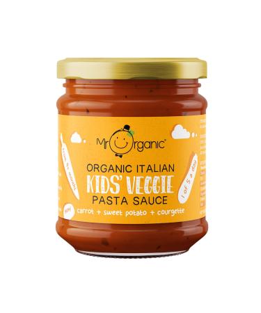 Mr Organic - Organic Kids Pasta Sauce - Carrot Sweet Potato & Courgette single unit - Organic Non-GMO No Artificial Preservatives.