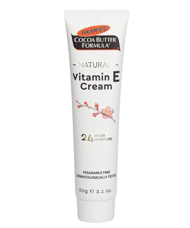 Palmer's Natural Vitamin E Cream Fragrance Free - 2.1 oz (60g) | Intensive Moisturizer - Buy Online on GoSupps.com