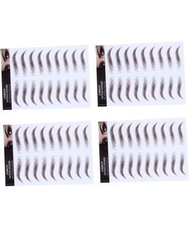 FOMIYES 16 Pcs Eyebrow Stickers Make up Kit Brow Shaper Stencil 6d Hair-like Eyebrows Stickers Makeup Tools - Buy Online on GoSupps.com