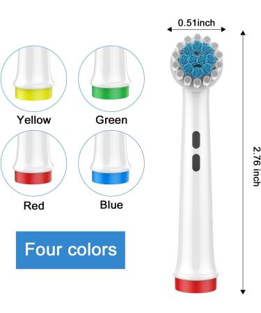4 Pack of Replacement Toothbrush Heads for Oral-B | Compatible with Oral B Braun Electric Toothbrush Eb17-xs - Buy Online on GoSupps.com