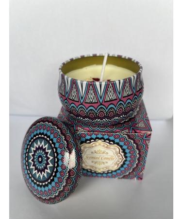 Spa Candle for Men - 2.5oz Soy Wax Vanilla Scented Candle with Wooden Lid