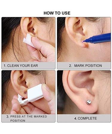 Ear Piercing Gun 6 Pack Ear Piercing Kit Disposable Self Ear Piercing Gun with Ear Stud Ear Piercing Gun Kit Tool - Buy Online on GoSupps.com
