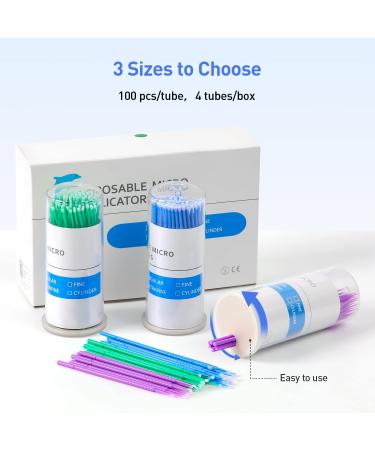 JMU Dental Micro Applicators Brushes - 400 Disposable Microswabs (2.5mm) for Precision Dental Care | International Shipping Available - Buy Online on GoSupps.com