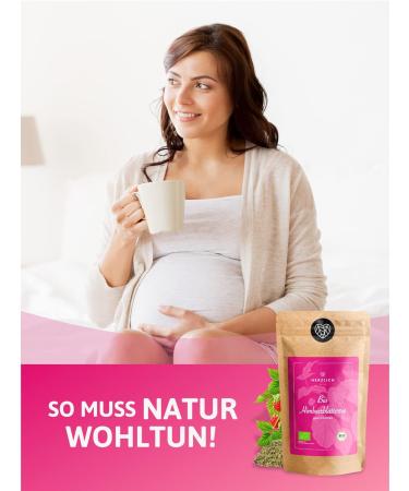 Organic Raspberry Leaf Tea 80g | Loose Herbal Tea for Pregnancy | 100% Natural & Organic Certified Warmly - Buy Online on GoSupps.com