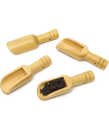 Honbay 12PCS Mini Wooden Scoops for Bath Salts and Tea - Perfect for Home Spa and Tea Time - Buy Online on GoSupps.com