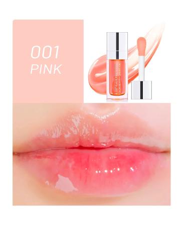 MXYWO Plumping Lip Oil - Hydrating Lip Glow Oil - Moisturizing Lip Gloss - Tinted Lip Balm - Natural Lip Plumper - 6ML (001 Pink) - Buy Online on GoSupps.com