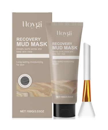 Henjunu Clay Mask Relief Mud Mask Deep Cleansing Lubricating Mask AntiPore & Acne Clay Mask Pore Cleansing Mask for dry and impure skin 100g