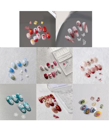 Flower Nail Silicone Mold 3D Butterfly Embossing Gel Print Stencil Nail Carving Template Tool For Nail Decors JT030 - Buy Online on GoSupps.com