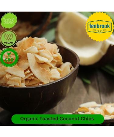 Organic Toasted Coconut Chips 1kg | Certified Organic by Fenbrook Organic - Buy Online on GoSupps.com
