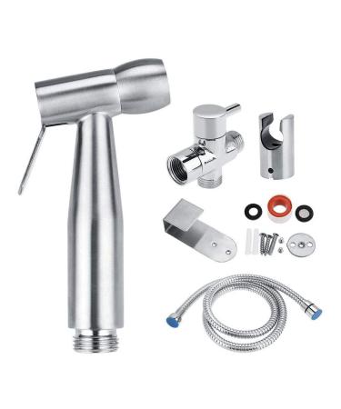 Handheld Toilet Bidet Sprayer Stainless Steel Handheld Toilet Bidet Sprayer Bathroom Shower Water Spray Head Cleaning G1/2