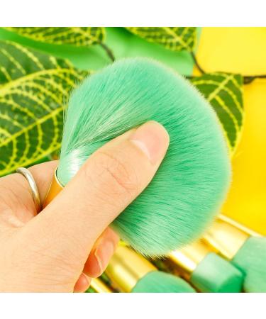 Docolor 14Pcs Tropical Makeup Brush Set - Premium Synthetic Kabuki Brushes for Foundation, Contouring, and Eyeshadow - Perfect Gift Idea - Buy Online on GoSupps.com