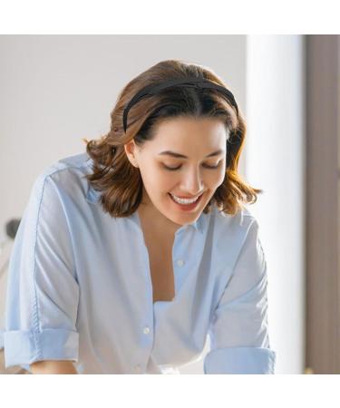 Cyhamse Hair Band for Washing Face Portable Small Folding Headbands | Women Spa Headband Face Wash Headband Thin Makeup Headbands for Makeup Skincare Black - Buy Online on GoSupps.com