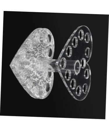 Mikinona 1pc Nail Art Penholder Nail Art Brush Holder Makeup Pen Stand Art Painting Pen Stand Manicure Pen Holder Pen Display Stand Holder No Bend Hair Clips Heart-shaped Makeup Brush 8.7x8.5cm Silver - Buy Online on GoSupps.com