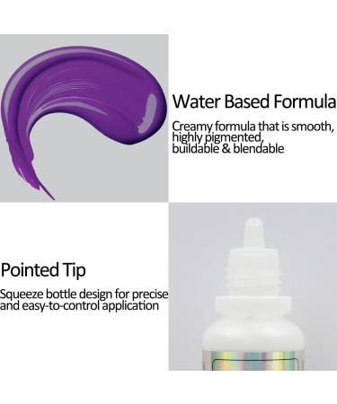 Mysense Purple Face & Body Paint - Non-Toxic, Washable, Halloween Makeup for Adults & Children - 0.6oz - Buy Online on GoSupps.com