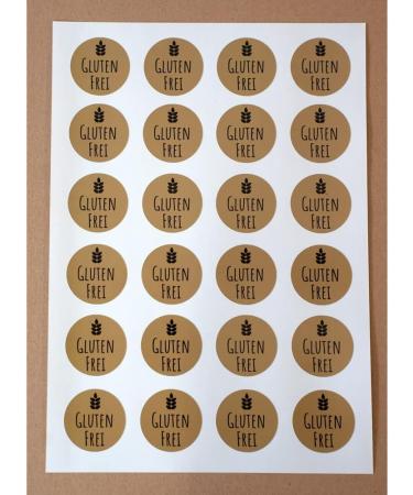 Lactose-Free Information Stickers | 24 Round 4 cm Stickers for Easy Labeling | International Shipping - Buy Online on GoSupps.com