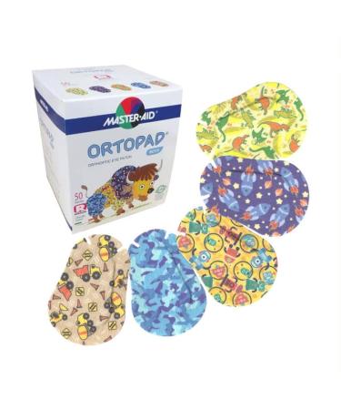 Ortopad Bamboo Boys Eye Patches 50/Box (Regular Size 4+ yrs) Blue Camo Pack