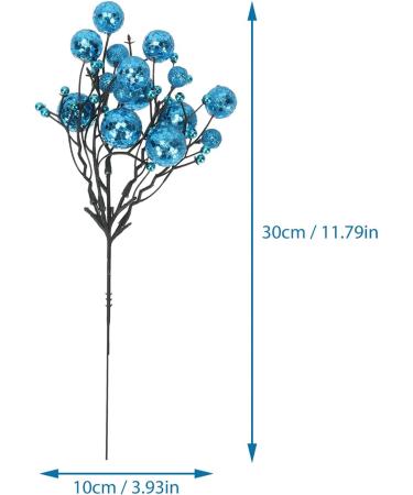 DECHOUS 30 Pcs Berry Bunch Cuttings Diy Berry Decor Holly Berries for Crafts Xmas Decoration Christmas Holly Berries Faux Red Berries Christmas Tree Decorations Artificial Reward Plastic Bluex5pcs 30x10cmx5pcs - Buy Online on GoSupps.com