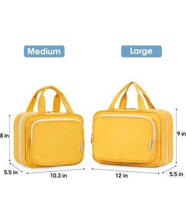 Narwey Hanging Travel Toiletry Bag for Women - Orange (Large) | Cosmetics Makeup Organizer for Travel Size Accessories - Buy Online on GoSupps.com