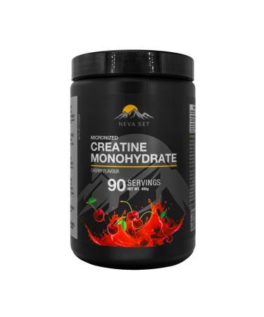 Micronized Creatine Monohydrate by NevaSet 3-Month Supply of 5000mg Creatine supplement for muscle growth increased strength enhanced energy improved athletic performance cognitive health. Cherry Cherry 1.09 Pound (Pac