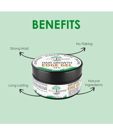 Wildroots Hair Growth Edge Gel | Stimulate Growth & Tame Flyaways - 4oz | International Shipping Available - Buy Online on GoSupps.com