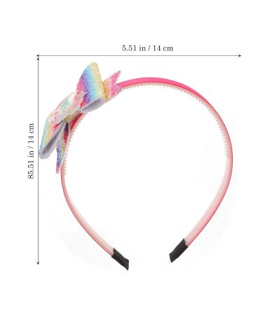 Fomiyes Glitter Hair Straps for Girls - Sequin Bow Headband Shiny Glitter Front 3 Random Colors 1 Pack - Buy Online on GoSupps.com