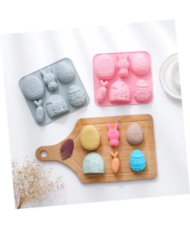 DECHOUS 2pcs Rabbit Egg Mold Handmade Soap 3D Silica Gel Spring - Buy Online on GoSupps.com