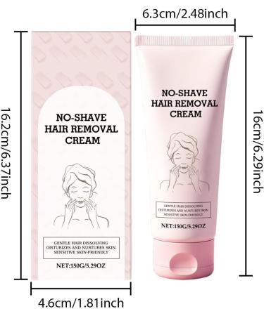  Generisch Pack of 2 gentle hair removal creams contains natural ingredients gentle formula does not irritate the skin suitable for the body legs underarms and bikini area - Buy Online on GoSupps.com