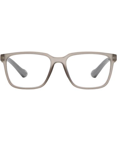 Buy SPORTEX SAV Men's E4220 Blue Light Reading Glasses - Flexible Durable +2.00 High-Performance Blue Light Readers in Grey Black Ships Internationally - Buy Online on GoSupps.com