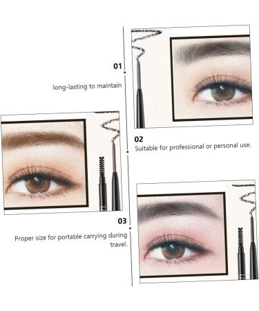 Healeved 2 1 Eyebrow Makeup Tools Pencil Longlasting Eyeliner Pencil Thin Eyebrow Pencils Eyebrow Filler Grey 1 count (Pack of 1) Grey - Buy Online on GoSupps.com