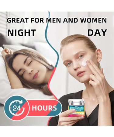 Buy Retinol Cream with Hyaluronic Acid - Anti-Aging Day-Night Moisturizer for Men & Women | Reduces Wrinkles & Dryness - 1.78 Oz - Buy Online on GoSupps.com