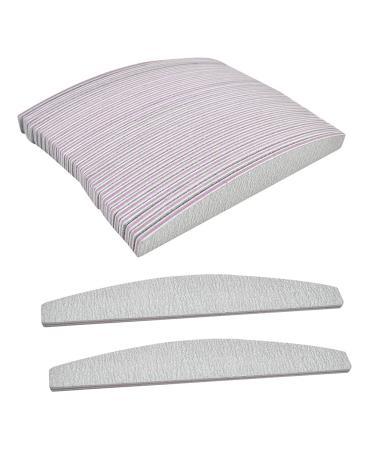 BUYGOO 50 Pcs Professional Nail Files 100/180 Grit Double Sided Emery Board Nail File Acrylic Gel Natural Nail Styling Tools Pet Grooming Tools for Home and Salon Use