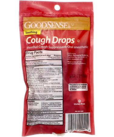 Good Sense Cherry Cough Drops - 30 Drops | Soothing Relief for Cough & Throat Irritation - International Shipping Available - Buy Online on GoSupps.com